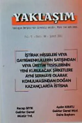 Yaklaşım 2001 /98