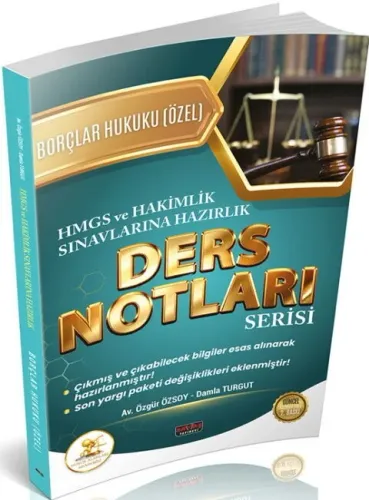 Savaş Yayınları 2026 HUKAL HMGS-HAKİMLİK Borçlar Hukuku Özel Hükümler 