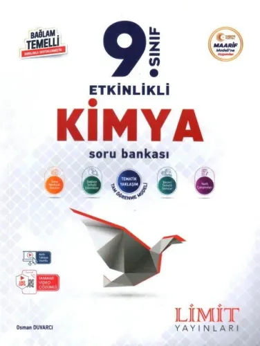 Limit 9. Sınıf Kimya Etkinlikli Maarif Soru Bankası