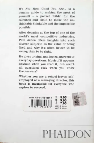 It's Not How Good You Are,It's How Good You Want To Be. Paul Arden Kol