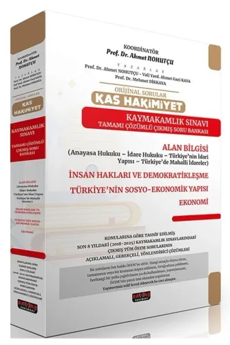 Savaş Yayınları 2025 Orijinal Sorular KAS HAKİMİYET Kaymakamlık Sınavı Çıkmış Soru Bankası
