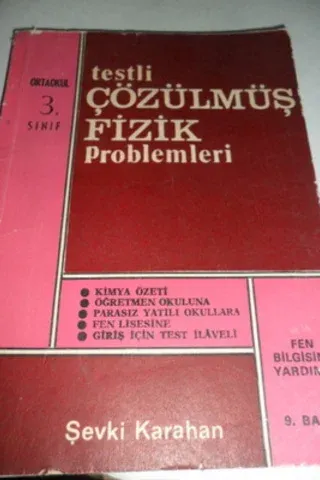 Testli Çözülmüş Fizik Problemleri