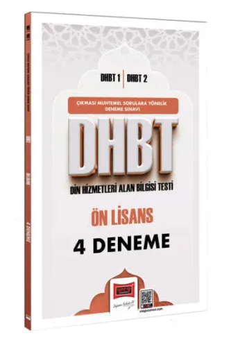Yargı Yayınları DHBT 1 - DHBT 2 Ön Lisans 4 Deneme Sınavı