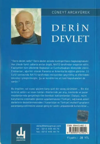 Derin Devlet 1950-2007 Cüneyt Arcayürek Detay Yayıncılık %65 indirimli