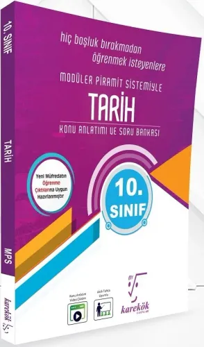 Karekök Yayınları 10. Sınıf Tarih MPS Konu Anlatımlı Soru Bankası