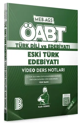 Benim Hocam Yayınları ÖABT MEB-AGS Türk Dili ve Edebiyatı Eski Türk Ed