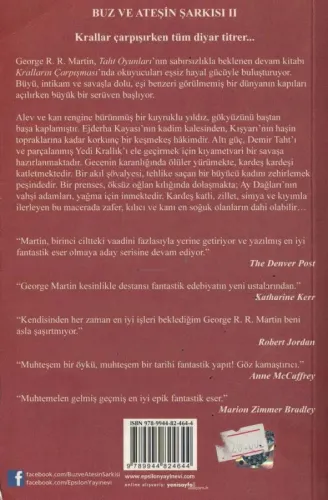 Kralların Çarpışması Kısım 1 / Buz ve Ateşin Şarkısı 2 George R.R. Mar