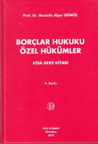 Borçlar Hukuku Özel Hükümler Kısa Ders Kitabı