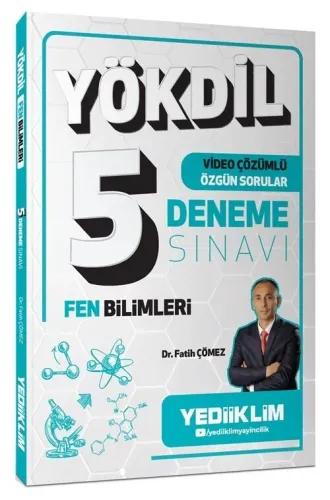 Yediiklim Yayınları YÖKDİL Fen Bilimleri Tamamı Video Çözümlü 5 Deneme
