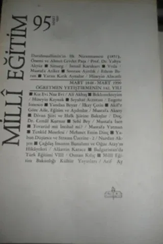 Milli Eğitim Dergisi 1990 / 95