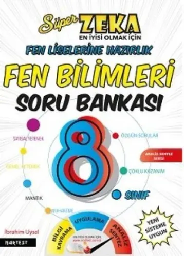Nartest Yayınları 8. Sınıf LGS Süper Zeka Fen Bilimleri Soru Bankası Nartest