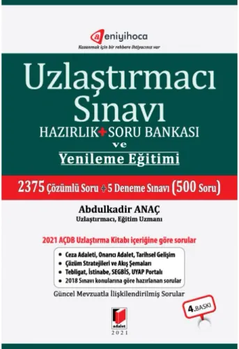 Uzlaştırmacı Sınavı Hazırlık + Soru Bankası ve Yenileme Eğitimi