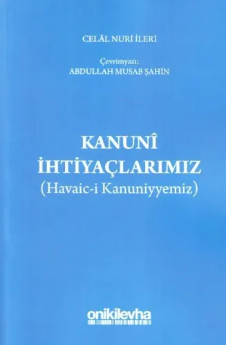 Kanuni İhtiyaçlarımız