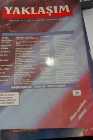 Yaklaşım Aylık Dergi 1999 / 76
