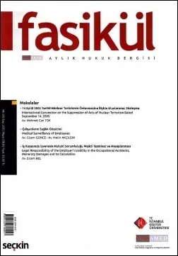 Fasikül Aylık Hukuk Dergisi, Yıl: 10 Sayı: 102, Mayıs 2018