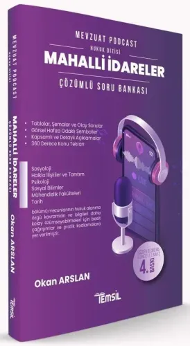 Mahalli İdareler Mevzuat Podcast Soru Bankası Çözümlü