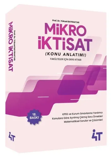 4T Yayınları Mikro İktisat Konu Anlatımı