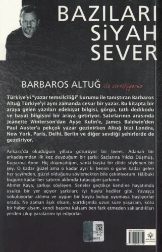 Bazıları Siyah Sever Barbaros Altuğ Nar Kitap %64 indirimli