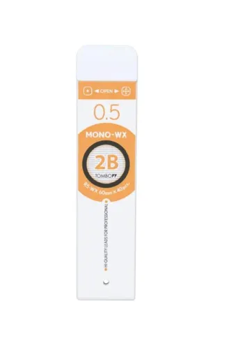 Tombow MONO-WX Profesyonel Uç 0,5mm 40uç/tüp 2B