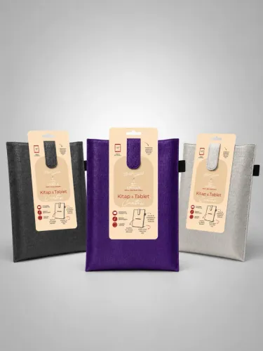 YENİ NESİL KİTAP VE TABLET ÇANTASI - ÖZEL DERİ DOKULU (ANTRASİT)