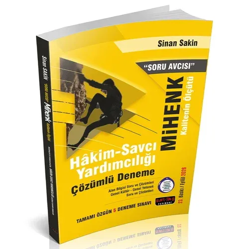 Soru Avcısı MİHENK Hakim Savcı Yardımcılığı 5 Deneme Tamamı Çözümlü Si