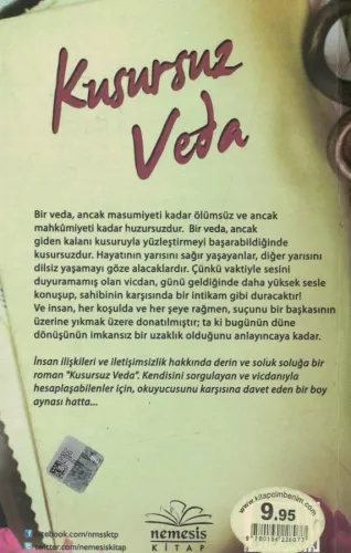 Kusursuz Veda Jale Demirdöğen Nemesis Kitap %44 indirimli