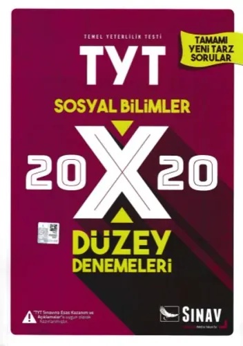 Sınav TYT Sosyal Bilimler 20x20 Düzey Denemeleri (Yeni)