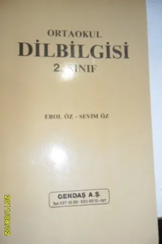 Dilbilgisi 2.Sınıf Erol Öz