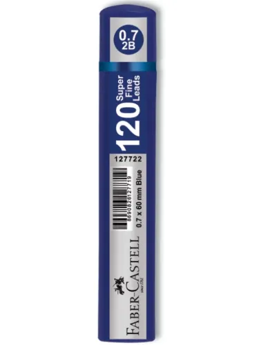 F.CASTELL GRİP 0,7MM 120Lİi 2B MİN UÇ 60MM - MAVİ TÜP