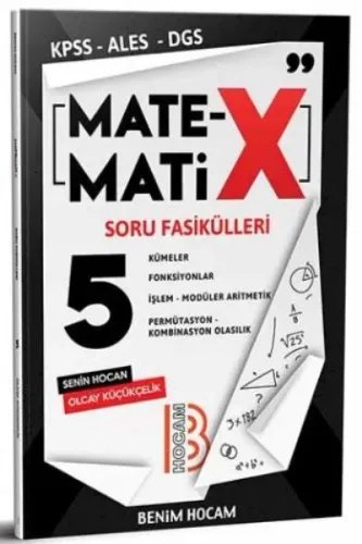 2020 KPSS ALES DGS TYT Matematix Soru Fasikülleri-5 Benim Hocam Yayınları
