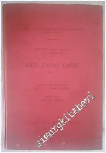 Abul - Farac Tarihi Cilt 2 -        1950
