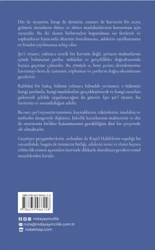 ŞER’Î SIYASET Kavram, İlkeler ve Uygulama Makâsıd ve Maslahat Perspekt