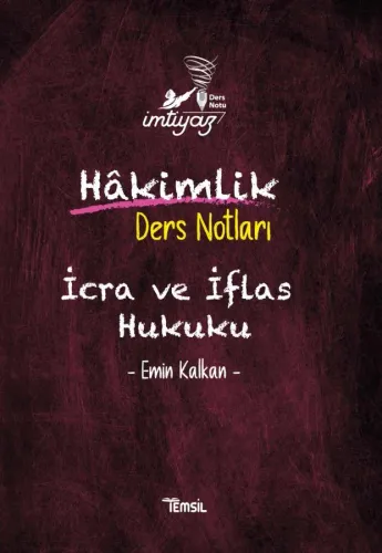 İmtiyaz İcra ve İflas Hukuku Ders Notları 1. Baskı
