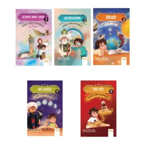 Gizemli Kitabın Kahramanlar Serisi Akşemseddin-Biruni-Ali Kuşçu-Piri Reis-Ahmet Çelebi 5'li Set
