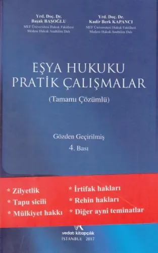 Eşya Hukuku Pratik Çalışmalar