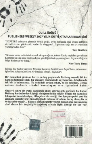Histeri Laura Lippman Koridor Yayıncılık %46 indirimli