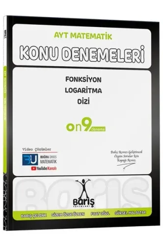 Barış Yayınları AYT Matematik Fonksiyon Logaritma Dizi Konu Denemeleri
