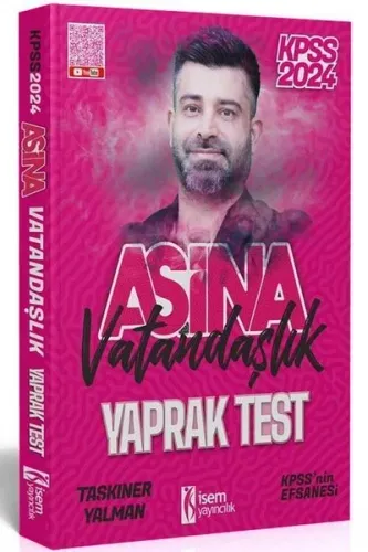 İsem Yayıncılık 2024 Kpss Aşina Vatandaşlık Çek-Kopart Yaprak Test