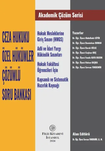 Ceza Hukuku Özel Hükümler Çözümlü Soru Bankası