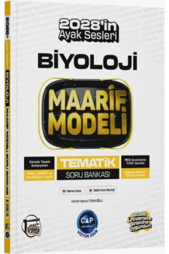 ÇAP TYT AYT BİYOLOJİ DERS PLATOSU MAARİF MODELİ TEMATİK SORU BANKASI