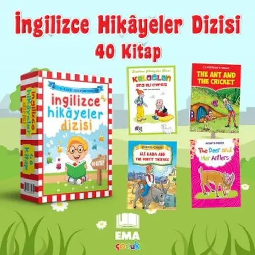 İngilizce Hikayeler Dizisi (40 Kitap Set); 3,4 ve 5. Sınıflar İçin