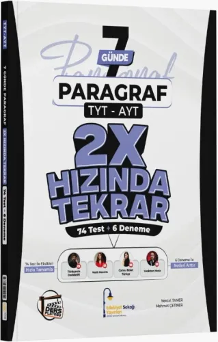 Edebiyat Sokağı TYT AYT Paragraf Ders Platosu 7 Günde 2X Hızında Tekra