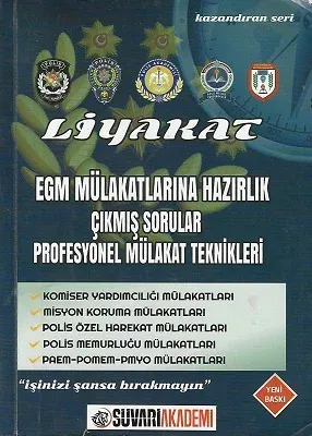 Liyakat EGM Mülakatlarına Hazırlık Çıkmış Sorular ve Profesyonel Mülakat Teknikleri - İkinci El Kitap