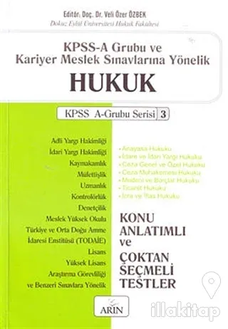 KPSS-A Grubu ve Kariyer Meslek Sınavlarına Yönelik  Hukuk