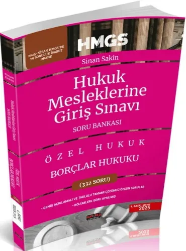 Savaş Yayınları 2025 HMGS Özel Hukuk Borçlar Hukuku Soru Bankası