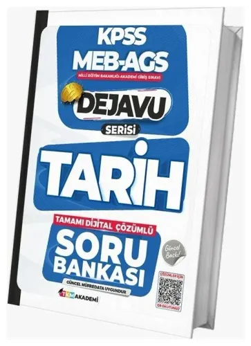 TKM Akademi 2026 KPSS MEB-AGS Tarih Dejavu Soru Bankası Çözümlü