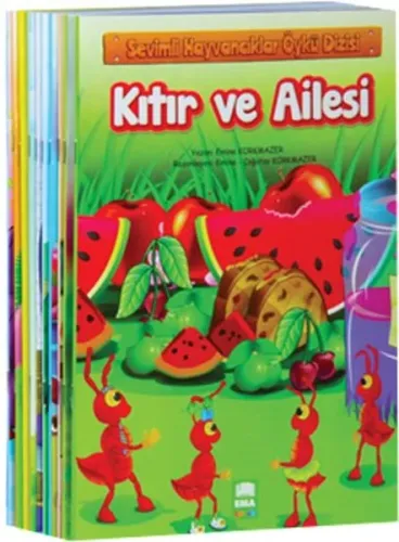 Sevimli Hayvancıklar Öykü Dizisi Düz Yazılı; (10 Kitap Takım - Büyük Boy)