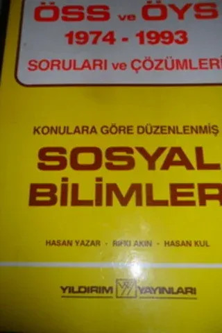ÖSS ve ÖYS 1974 - 1993 Soruları ve Çözümleri Sosyal Bilimler