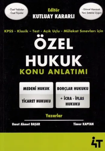 Özel Hukuk Konu Anlatımı