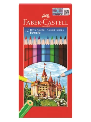 FABER CASTELL RED LINE K.BOYA 12 li TAM BOY KARTON KUTU